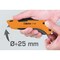 Beta 1772M Safety Utility Knife with Retractable Blade, 6 11/16 in Long, Includes 3 Blades 017720040 - alternate 3